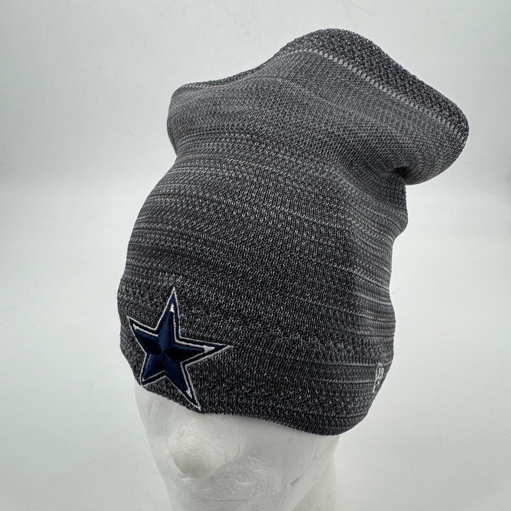 New Era Dallas Cowboys Beanie Unisex OSFM Grey Marled‎ Fleece Lined Knit Hat